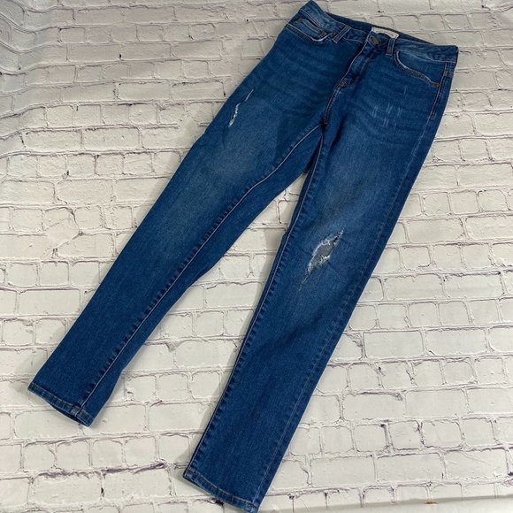 Denim Pinmkie 63436 Distressed Skinny Jeans - Picture 1 of 8